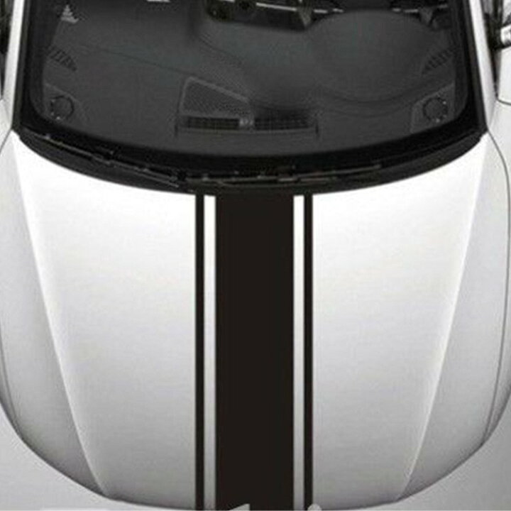 カーステッカー デカール ボディステッカー ボンネット 車用 シール ライン おしゃれ かっこいい デコレーション ドレスアップ カスタム カー用品 本日特価
