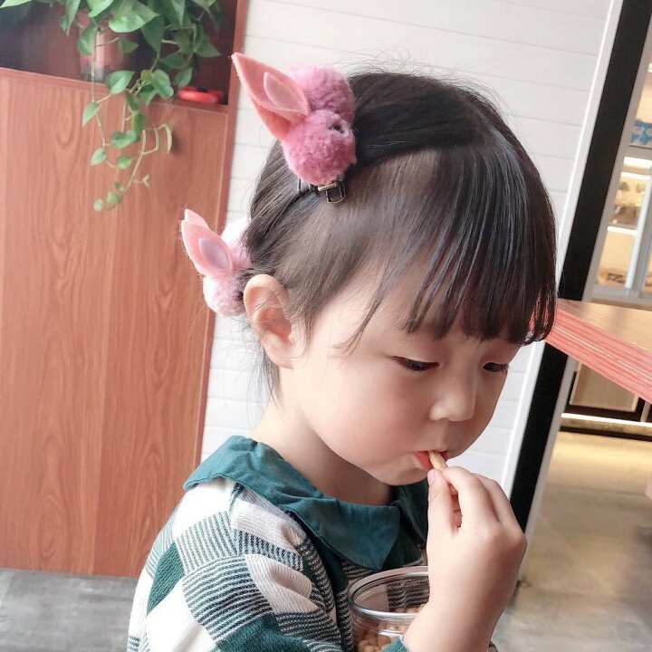 楽天市場 送料無料 ヘアゴム ヘアクリップ 髪ゴム 髪留め ヘアアクセサリー ウサギ 兎 もこもこボア キッズ 子供用 女の子 ヘアアレンジ まとめ髪 髪飾り かわいい 可愛い 女子 女児 子ども用 こども用 アニマル 動物 ラビット Plus Nao