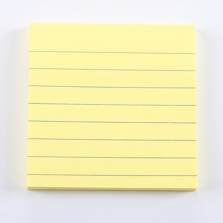 楽天市場 送料無料 付箋 メモ 2個セット 約80枚 75mm 75mm 正方形 罫線 文房具 文具 事務用品 ふせん 付せん 付箋紙 シンプル Plus Nao