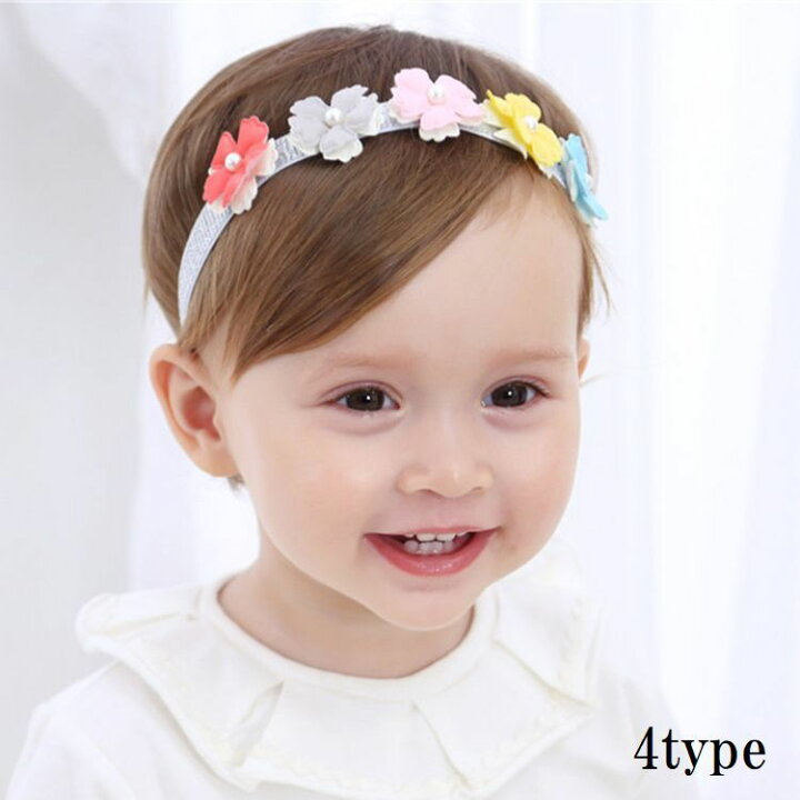 送料無料 ヘアバンド 女の子 ベビー フラワー キッズ ヘッドバンド おしゃれ 花 赤ちゃん リボン レース ヘアアクセサリー 子供用