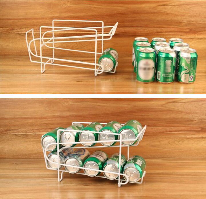 楽天市場 送料無料 収納ラック 缶ビール 缶ジュース ディスペンサー ホームキッチン用品 保存 保管 ストッカー 冷蔵庫 庫内収納 整理 コンパクト Plus Nao