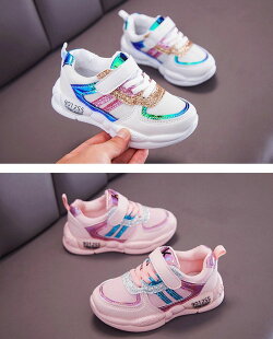 楽天市場 送料無料 スニーカー 靴 シューズ 子供用 キッズ ジュニア 運動靴 男の子 女の子 ユニセックス マジックテープ キラキラ ラメ スポーツ ダンス 外遊び 通園 通学 小学生 高学年 中学生 カジュアル おしゃれ Plus Nao