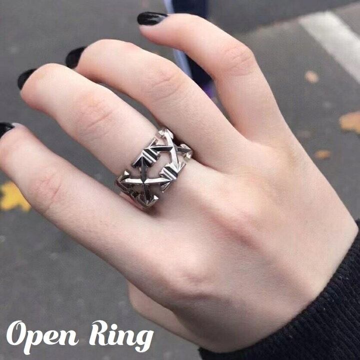 楽天市場 送料無料 指輪 オープンリング レディース メンズ アクセサリー アロー 弓矢 クロス 幅広 太め シンプル おしゃれ かっこいい カジュアル シルバーカラー プレゼント ギフト 贈り物 お祝い 記念日 誕生日 普段使い デイリー 男性 女性 男女兼用 Plus Nao