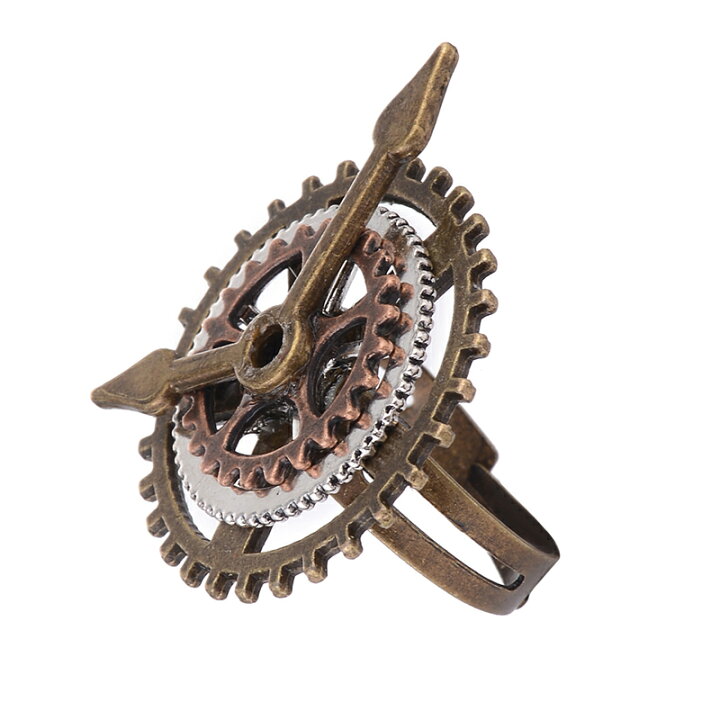 楽天市場 送料無料 指輪 リング レディース スチームパンク風 ギア 歯車 時計 レトロ調 アンティーク風 大ぶり おしゃれ かっこいい かわいい 女性用 プレゼント ギフト ファッション小物 Plus Nao