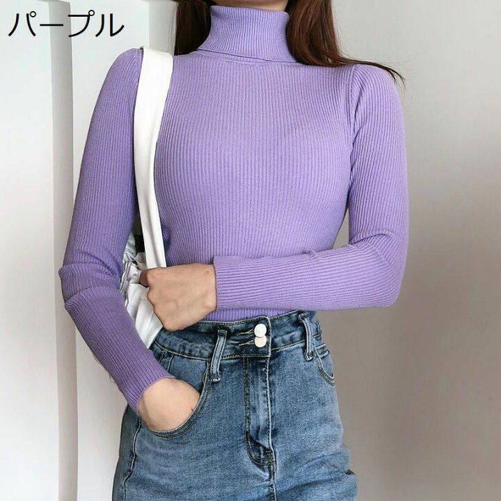 楽天市場】送料無料 ニット セーター 長袖 リブ レディース  