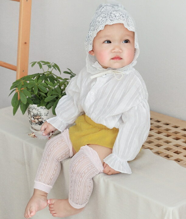 楽天市場 送料無料 レッグウォーマー ベビー 赤ちゃん 新生児 乳児 キッズ 女の子 レッグウェア メッシュ 通気性 肌着 紫外線対策 冷房対策 膝保護 可愛い 出産祝い プレゼント 贈り物 女児 子供用 Plus Nao