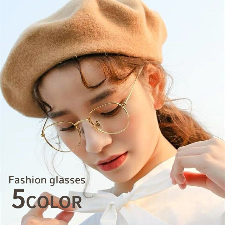 楽天市場 送料無料 伊達めがね メガネ ボストン型 レディース メンズ ユニセックス 女性 男性 細リム 細フレーム メタルフレーム 度なしメガネ レトロ 配色 おしゃれ かわいい かっこいい Plus Nao