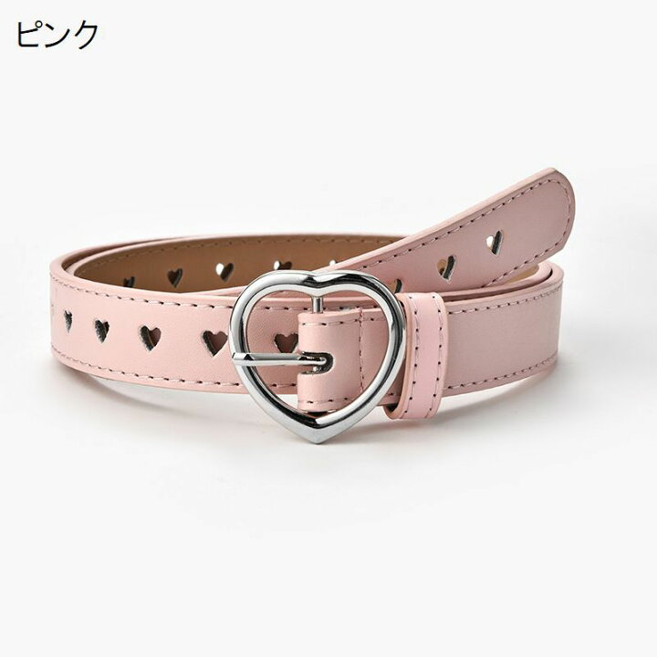 楽天市場】送料無料 ベルト キッズ 子供用 女の子 ハート フェイク 