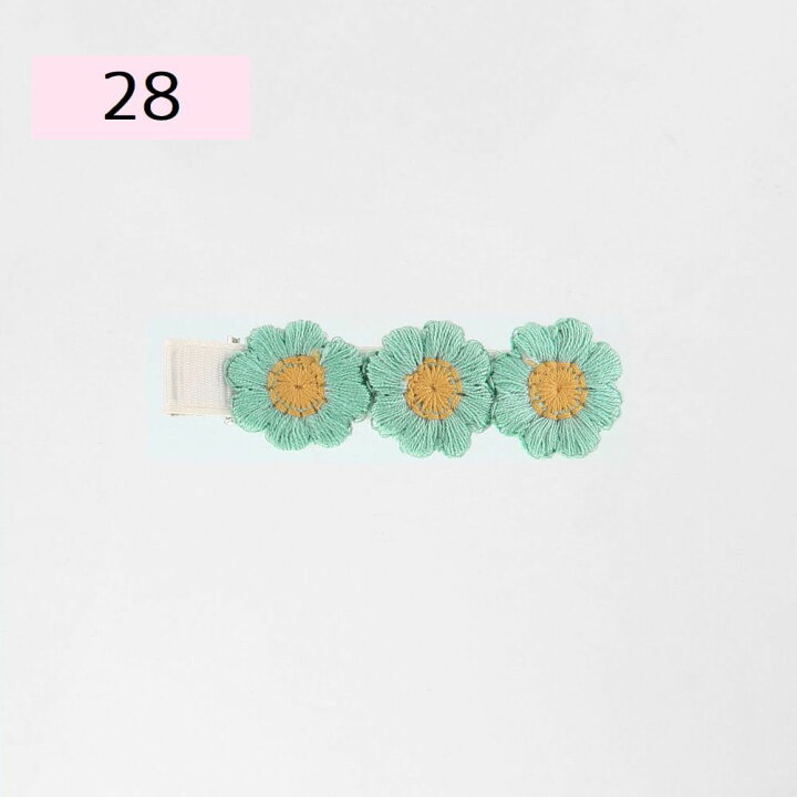 楽天市場】送料無料 ヘアクリップ 同色2個セット 刺繍 ヘアピン 子ども 