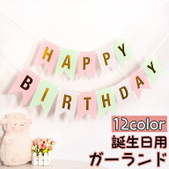 送料無料 ガーランド フラッグ 三角旗 誕生日 バースデー HAPPY BIRTHDAY 壁飾り メモリアル イベント パ…