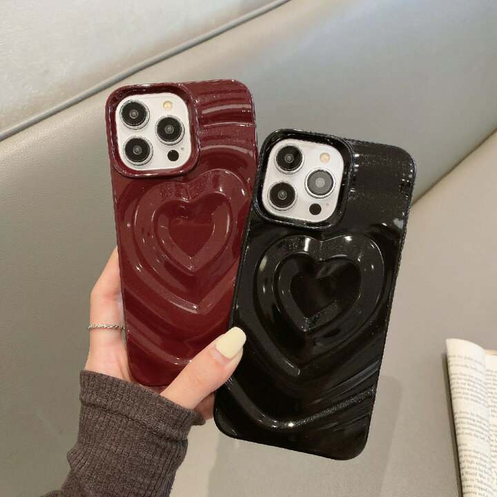 WOWACASE Love Heart 3D Cute Shockproof Thick Soft