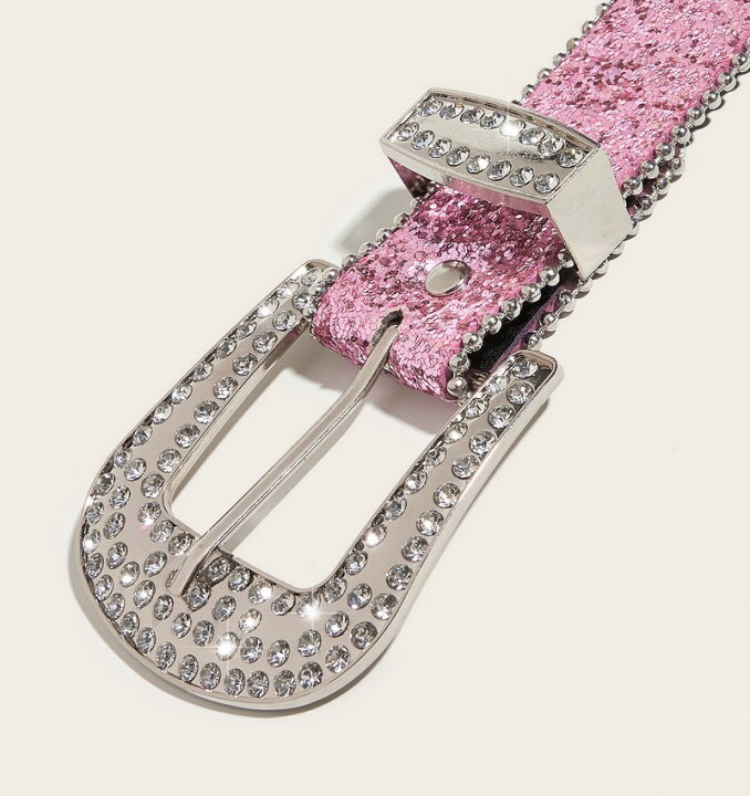 楽天市場】送料無料 ベルト ラインストーン キラキラ レディース 婦人  