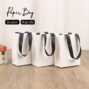 送料無料 紙袋 1枚 単品 ペーパーバッグ ギフトバッグ ラッピングバッグ 手提げ ギフト用袋 無地 単色 シンプル プレゼント 贈り物 ラッピング用品