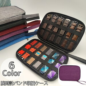 送料無料 腕時計バンド収納ケース 腕時計ベルト用 収納ケース 収納ポーチ ベルト収納 12本 メッシュ 見やすい アップルウォッチ 腕時計 持ち運び ファスナータイプ トラベルポーチ 携帯用
