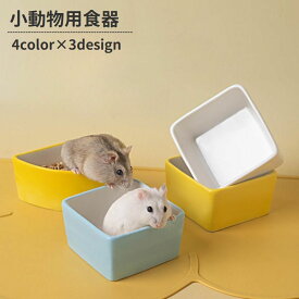 送料無料 小動物用食器 フードボウル 置き型 セラミック製 エサ皿 エサ入れ 餌皿 餌入れ ウォーターボウル 水入れ ペット用品 ハムスター モルモット チンチラ リス シンプル ペットグッズ