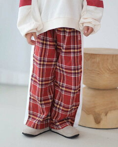  ombre check line wide pants Y{ Opc Ch Iu`FbN LbY q ǂ j̎q ̎q