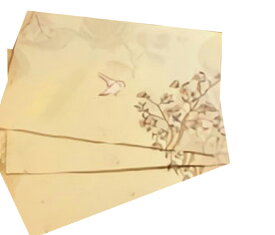 送料無料 封筒 10枚セット 文房具 文具 レトロ フラワー 花柄 くすみカラー シック おしゃれ 手紙 レター メッセージ 贈り物 プレゼント
