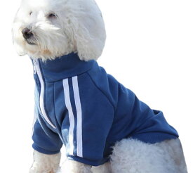 送料無料 ジャージ ペット服 L-3XL 小型犬 中型犬 ペット用品 わんちゃん用 犬用品 ドッグウェア 袖あり ハイネック スポーティ