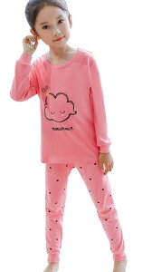 送料無料 パジャマ 上下セット 部屋着 ルームウェア キッズ ジュニア 子ども 子供 男の子 女の子 インナー 長袖 長ズボン ラウンドネック ウエストゴム 動物柄 アニマル柄 犬 ネコ うさぎ く