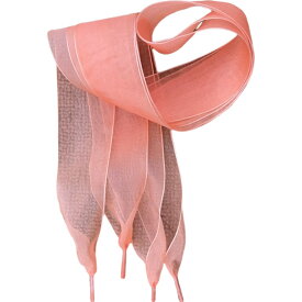 送料無料 靴紐 靴ひも シューレース 2本セット リボン 幅広 靴アクセサリー シューアクセ 靴ケア用品 スニーカー 単色 無地 かわいい ふんわり ボリューム感 透け感 おしゃれ アレンジ ファッション小物 カラバリ豊富 赤 ピンク 緑 青 黒 黄 紫 橙 白 茶