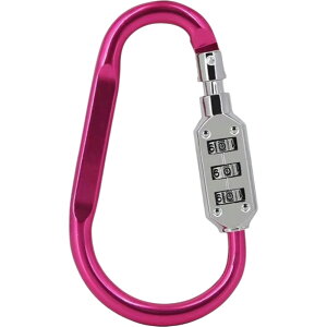 送料無料 ロック付きカラビナ 暗証番号付きカラビナ バイク盗難 ダイヤル式 鍵 ナンバーダイヤル 防犯 盗難防止 コンパクト 3桁暗証番号 フック ヘルメット 自転車 旅行 トラベル用品 アウ