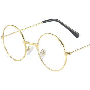 送料無料 サングラス 伊達メガネ 子供用 キッズ 男の子 女の子 丸眼鏡 だてめがね 円形 ラウンド型 フレームあり 丸型 無地 おしゃれ かっこいい シンプル レトロ風 ファッション雑貨 グレー