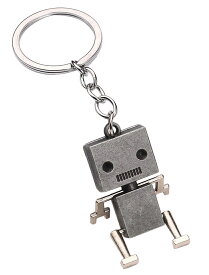 送料無料 キーホルダー メンズ キーリング ロボット レトロ アンティーク調 かっこいい かわいい 合金 金属製 おしゃれ 鍵 カギ チャーム 男性 女性 レディース 男の子 女の子