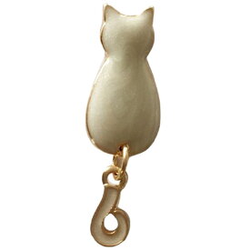 送料無料 ピアス スタッドピアス バックキャッチピアス レディース 女性 アクセサリー アシンメトリー 猫 ネコ ねこ 肉球 パール風 フェイクパール ゴールドカラー かわいい