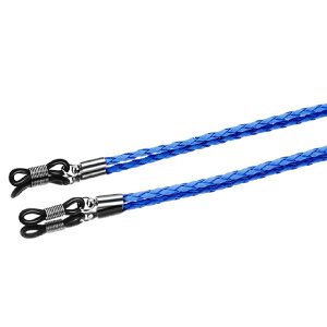 送料無料 メガネストラップ メガネチェーン 眼鏡ストラップ 眼鏡チェーン メガネホルダー フェイクレザー レザー調 手編み風 首掛け 落下防止 紛失防止