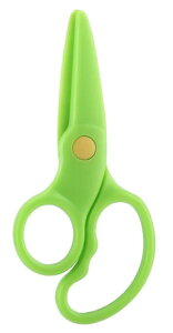 送料無料 安全はさみ プラスチック製ハサミ 学校用 子供用 子ども キッズ 文房具 紙切り 練習 DIY 右手用 ミニ 軽量 安心 初めて