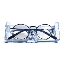 送料無料 メガネケース 眼鏡ケース めがねケース クリア 透明 レディース メンズ キッズ ユニセックス 男女兼用 収納 シンプル ブラック 黒