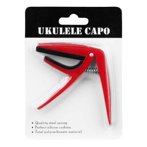 送料無料 カポタスト ウクレレ用 バネ式 小型 ワンタッチ スプリング 簡単装着 チューニング 演奏補助 移調 初心者 シンプル 便利 弦楽器用アクセサリー