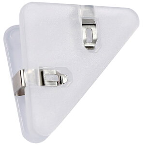 送料無料 コーナークリップ 単品 三角クリップ メモクリップ コーナーブックマーク 文房具 事務用品 オフィス用品 書類整理 多機能 90°