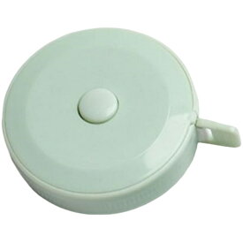 送料無料 メジャー 巻き尺 1.5m 150cm 巻き取り式 ボタン ミニ コンパクト 丸型 サークル 採寸 計測 身体測定 裁縫 手芸 DIY シンプル 持ち歩き 携帯 便利