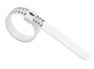 送料無料 リングゲージバンド 指輪サイズゲージ 日本標準規格 指のサイズ計測用 測定 1号-30号対応 プロ仕様 ブラック ホワイト 黒 白