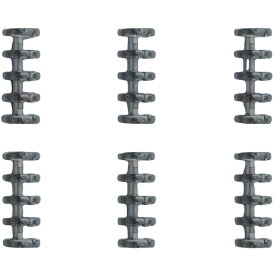 送料無料 ルーズリーフリング ルーズリング バインダーリング ルーズリーフ リング 6個セット 5穴 製本 資料保存 システム手帳 ノート ファイル とじ具 整理 事務用品 文房具 オフィス 学校