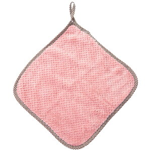 送料無料 キッチンクロス ふきん 台ふきん 台ふき 食器ふきん マイクロファイバー フリース ループ付き タオル シンプル かわいい おしゃれ フック 吸水 ハンドタオル