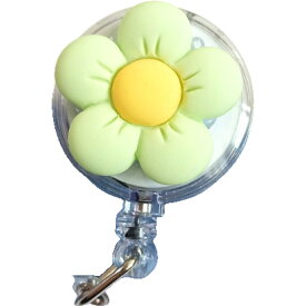 送料無料 リールキークリップ リールキーホルダー 伸縮リール リールストラップ キーリング 男女兼用 伸びる 伸縮性 落下防止 紛失防止 鍵 IDカード パスケース 定期入れ 名札 お花 可愛い 女性用 男性用