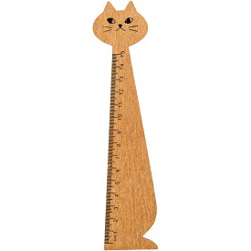 送料無料 定規 ものさし 直線 じょうぎ 15cm ネコ 猫 ねこ 文房具 筆記用具 事務用品 製図 学校 オフィス アニマル ステーショナリー