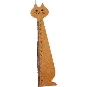 送料無料 定規 ものさし 猫 ねこ ネコ 直線 15cm 文房具 木製 おしゃれ かわいい アニマル 動物 インテリア キュート キッズ ジュニア 学生 キャット ユニーク ギフト プレゼント 贈り物