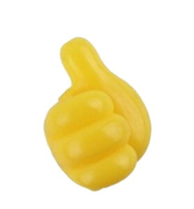 送料無料 ウォールフック コードホルダー 壁面収納 収納雑貨 インテリア雑貨 インテリア小物 小型 小さめ コンパクト シール接着 釘不要 ネジ不要 サムズアップ 手 ハンド イエロー ホワイ