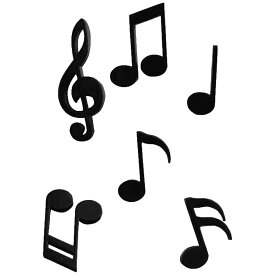 送料無料 マグネット 磁石 6個セット 音符 音楽 メロディー ト音記号 冷蔵庫 ホワイトボード 黒板 可愛い 日用品雑貨 キッチン リビング 文具 装飾