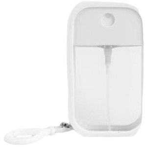 送料無料 スプレーボトル アトマイザー カード型 50ml 詰替容器 クリア 透明 キーホルダー フック付き 持ち運び 携帯 薄型 かわいい おしゃれ