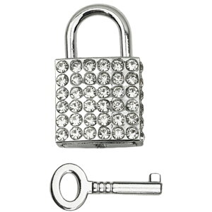 送料無料 バッグチャーム 南京錠 ラインストーン バッグ用アクセサリー 鍵 カギ キー 小さめ 飾り 装飾 キラキラ おしゃれ かわいい かばん 鞄 ポーチ レディース 女性用