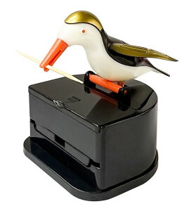 送料無料 爪楊枝入れ 爪楊枝入れ 爪楊枝ホルダー ワンプッシュ式 鳥 黒 白 金色 卓上 爪楊枝ケース 爪楊枝収納 防塵 インテリア雑貨 かわいい キッチン カフェ ギフト 装飾用 置物 日用雑