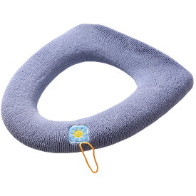 送料無料 便座カバー トイレカバー O型 U型 V型共通 ゴム仕様 装着簡単 紐付き 便座持ち上げ簡単 トイレ用品 インテリア雑貨 ワンポイント 日用品 洗える おしゃれ かわいい ふわふわ 単色 無地 電気代節約 エコ