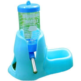 送料無料 小動物用食器 小物用給水器 ウォーターボトル ハムスター リス ハリネズミ ペット 餌入れ エサ入れ 水入れ 給水器付き 置き型 卓上 80ml シンプル 餌やり 水やり 青 ピンク 黄色