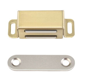 送料無料 マグネットキャッチ 1組 ネジ付き ドアキャッチ 磁気キャッチ ドア止め金具 家具扉 戸棚 引き戸 DIY ネジ 螺子 磁力 磁石 便利 修理 修繕