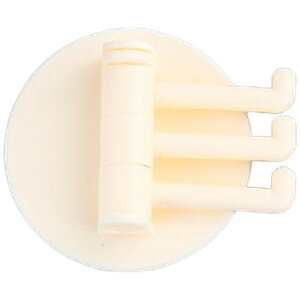 送料無料 粘着フック 2個セット ウォールフック 壁掛け 吊り下げ 3連 収納 整理整頓 穴あけ不要 工具不要 貼り付け 浴室 キッチン 玄関 リビング トイレ 台所