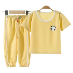 送料無料 パジャマ 上下セット 子供服 キッズ ベビー 女の子 男の子 半袖 長ズボン 寝間着 部屋着 ルームウェア ロングパンツ プルオーバー ラウンドネック 裾ゴム トップス ボトムス ナイト